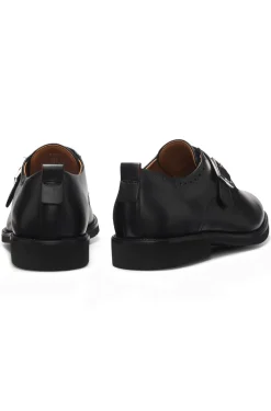 Monkstrap-Schuhe aus Leder mit Budapester-Details