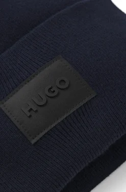 Mütze aus Baumwolle mit Logo-Label