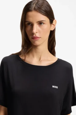 Nachthemd aus Stretch-Jersey mit Logo-Print