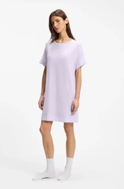 Nachthemd aus Stretch-Jersey mit Logo-Print