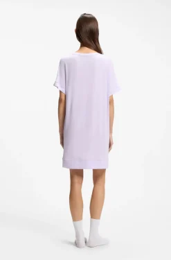 Nachthemd aus Stretch-Jersey mit Logo-Print