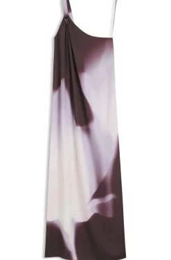 One-Shoulder-Kleid mit Blumenprint