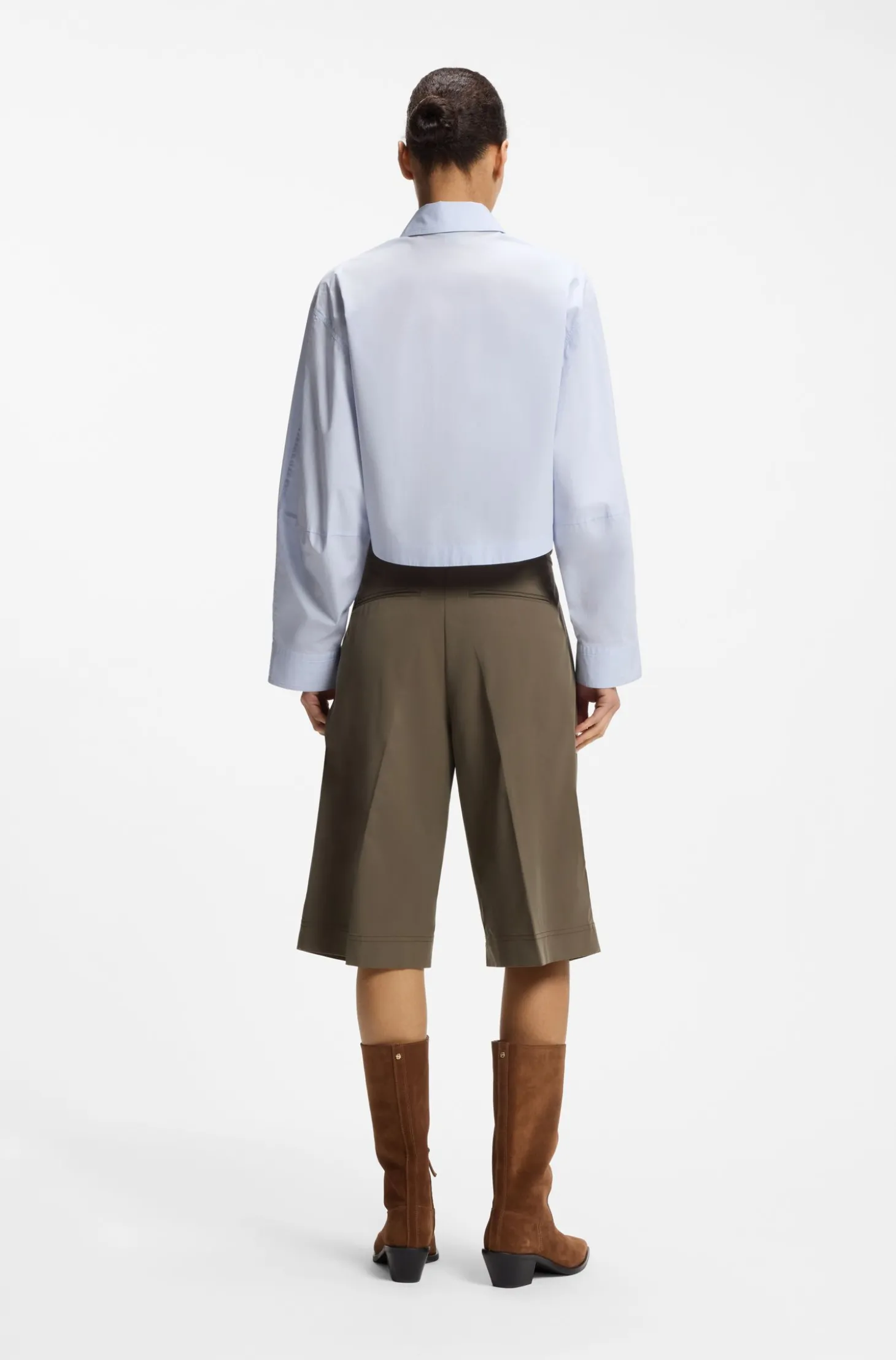 Oversized Bluse aus Baumwoll-Popeline