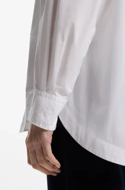 Oversized Bluse aus Baumwoll-Popeline