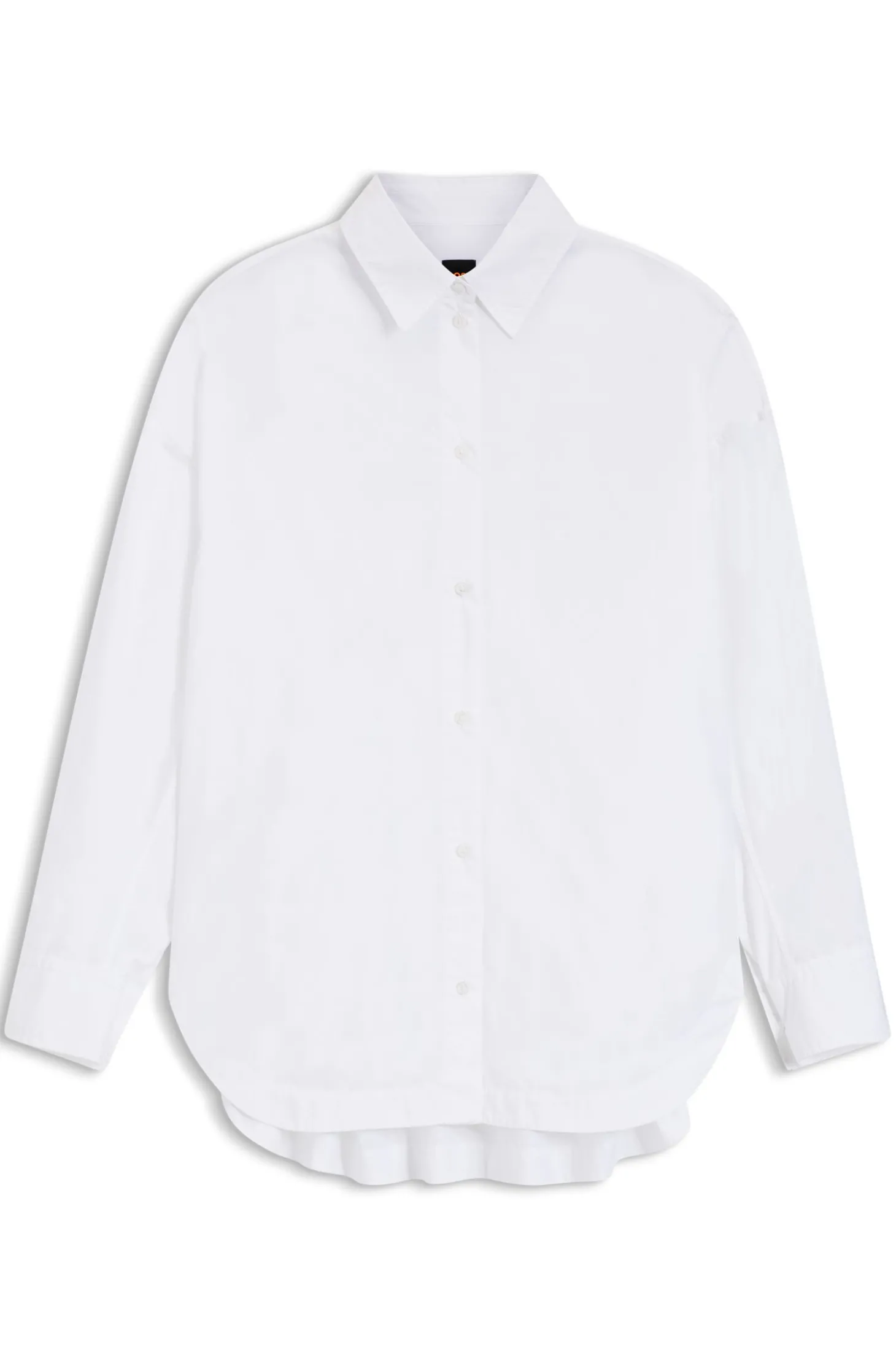 Oversized Bluse aus Baumwoll-Popeline