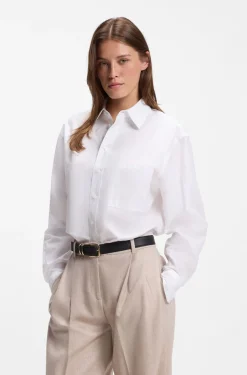 Oversized Bluse aus Baumwolle