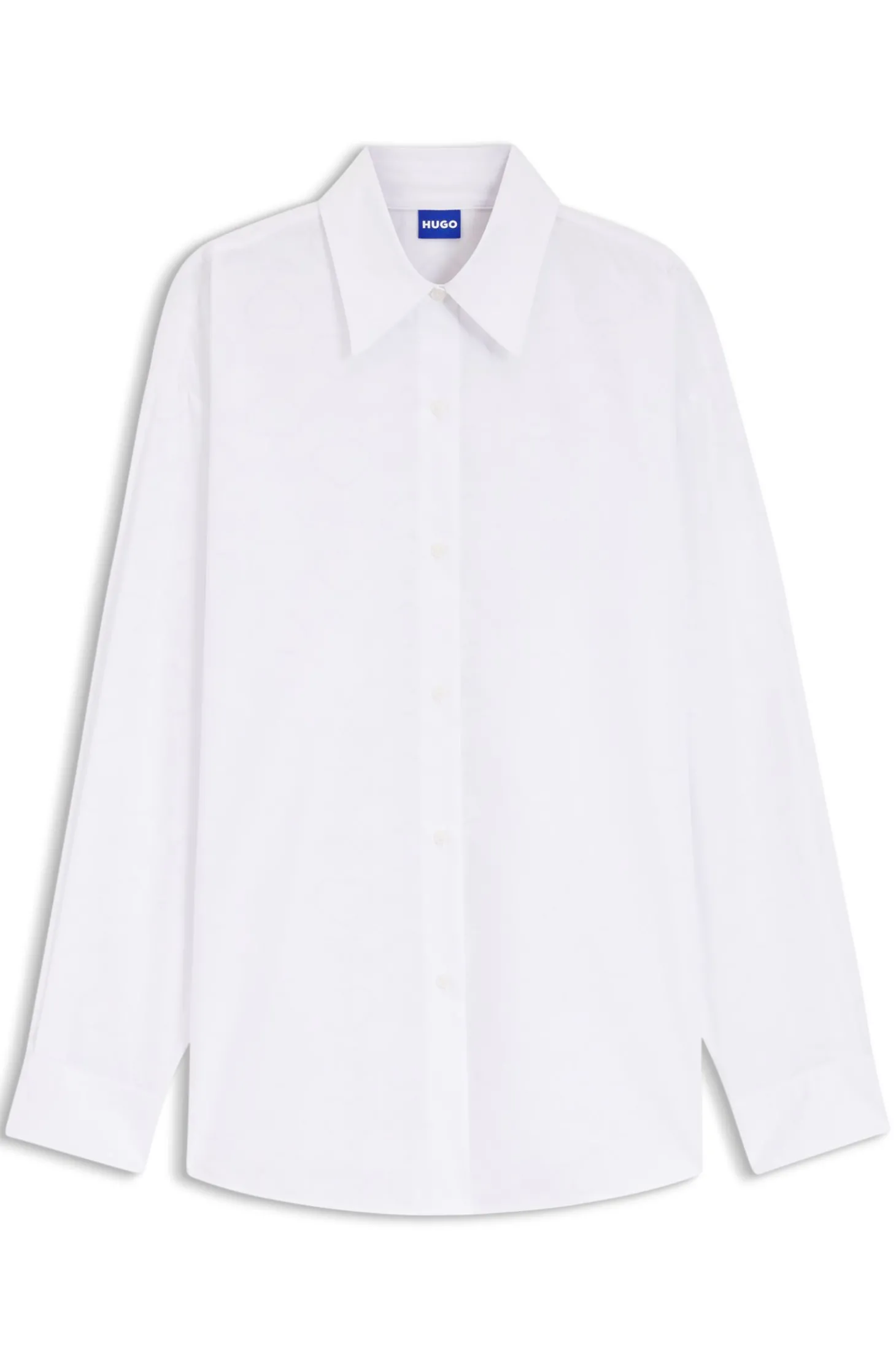 Oversized Bluse mit Herz- und Logo-Print in Ausbrenner-Optik