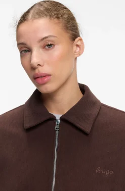 Oversized-Fit Cordjacke mit Script-Logo