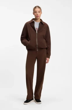 Oversized-Fit Cordjacke mit Script-Logo