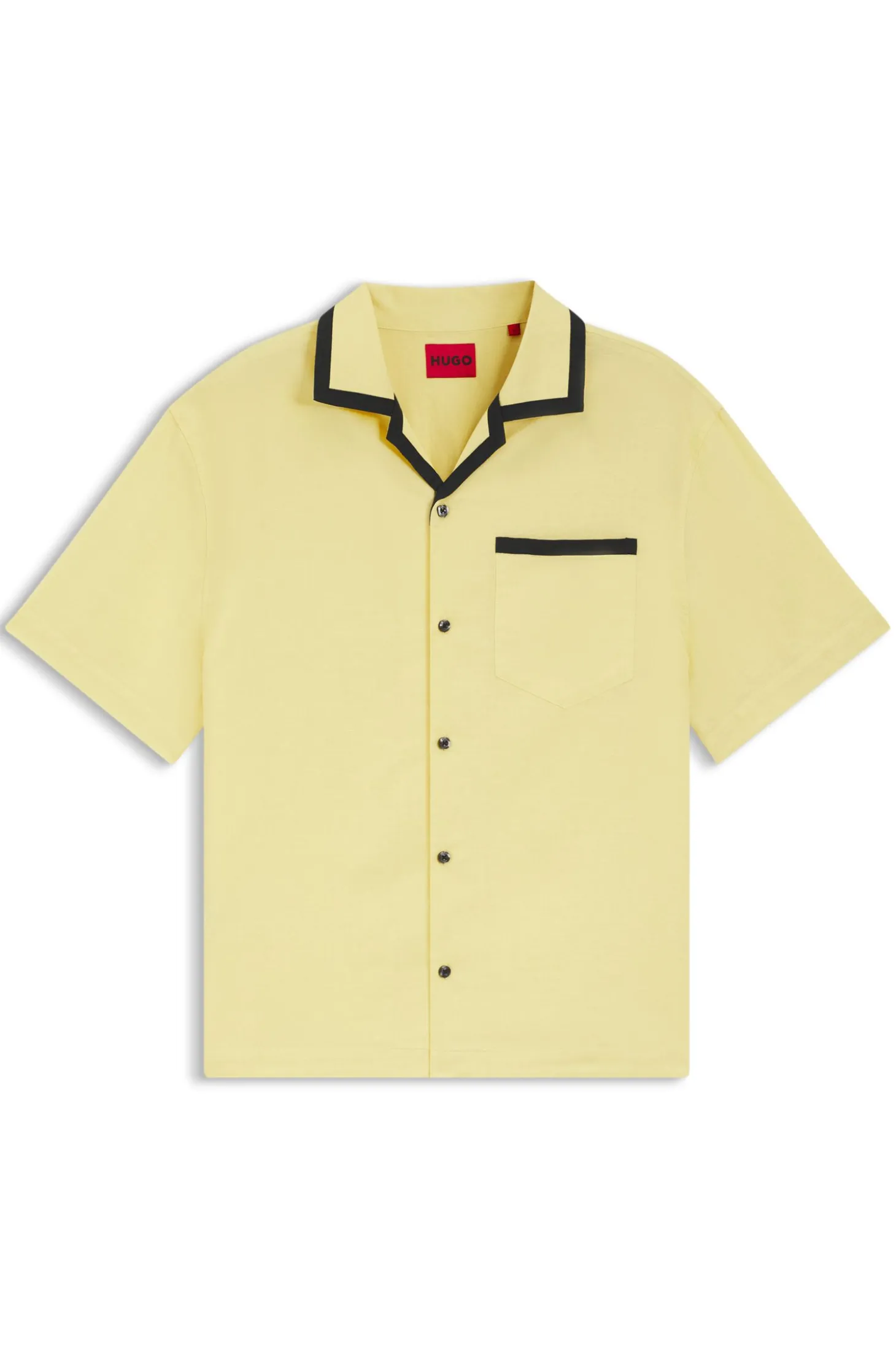 Oversized-Fit Hemd aus Leinen und Baumwolle