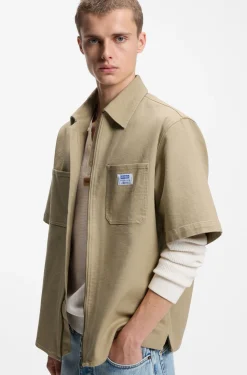 Oversized-Fit Hemd aus Stretch-Baumwolle