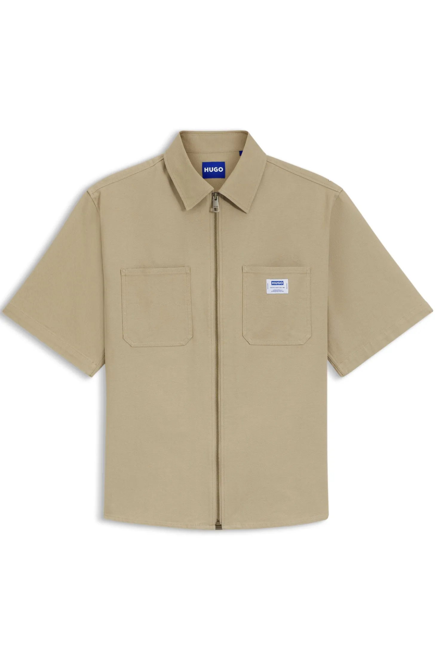 Oversized-Fit Hemd aus Stretch-Baumwolle