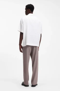 Oversized-Fit Hemd mit Stack-Logo-Besatz