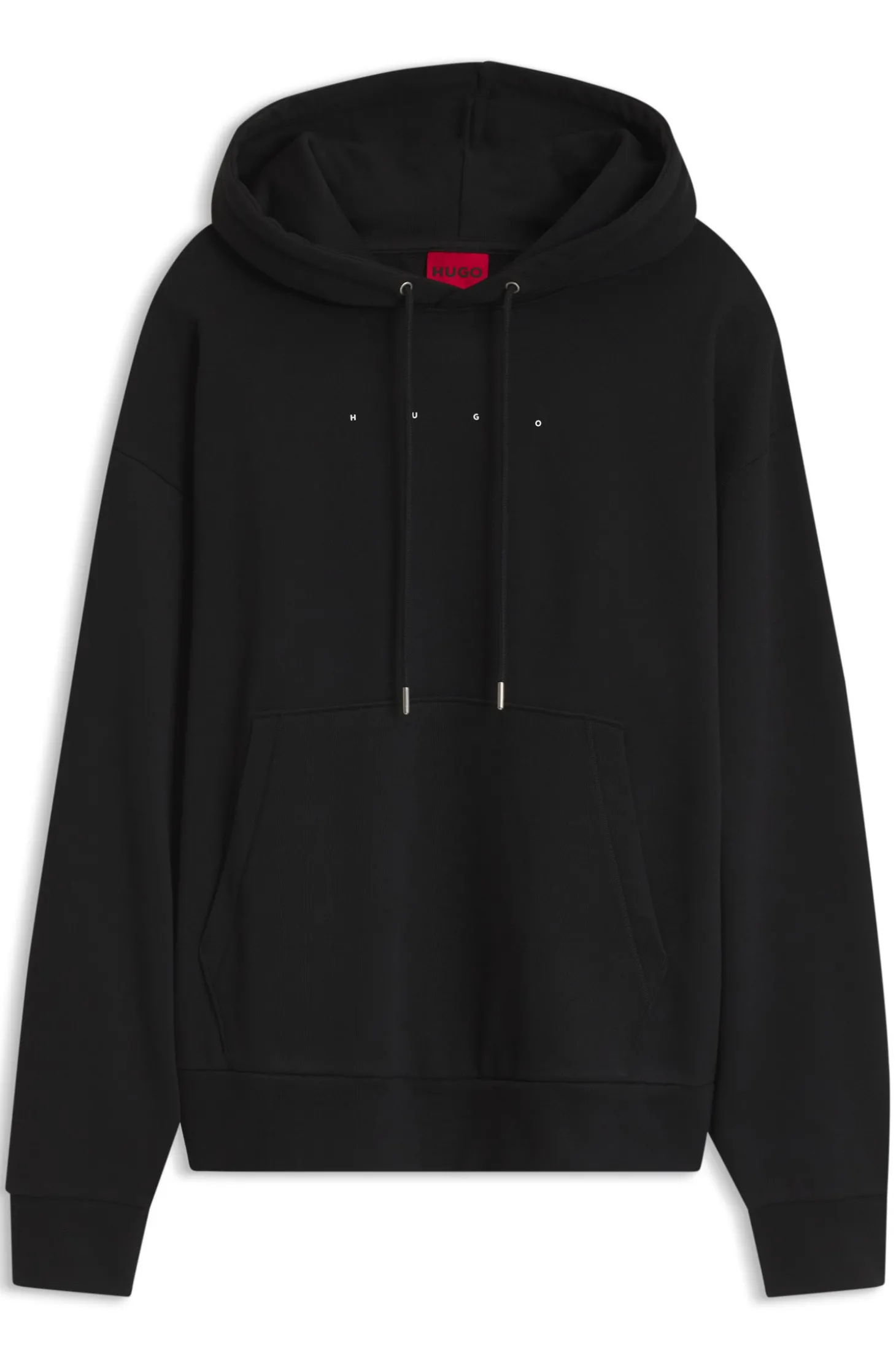 Oversized-Fit Hoodie mit Logo-Prints auf Vorderseite und Rücken