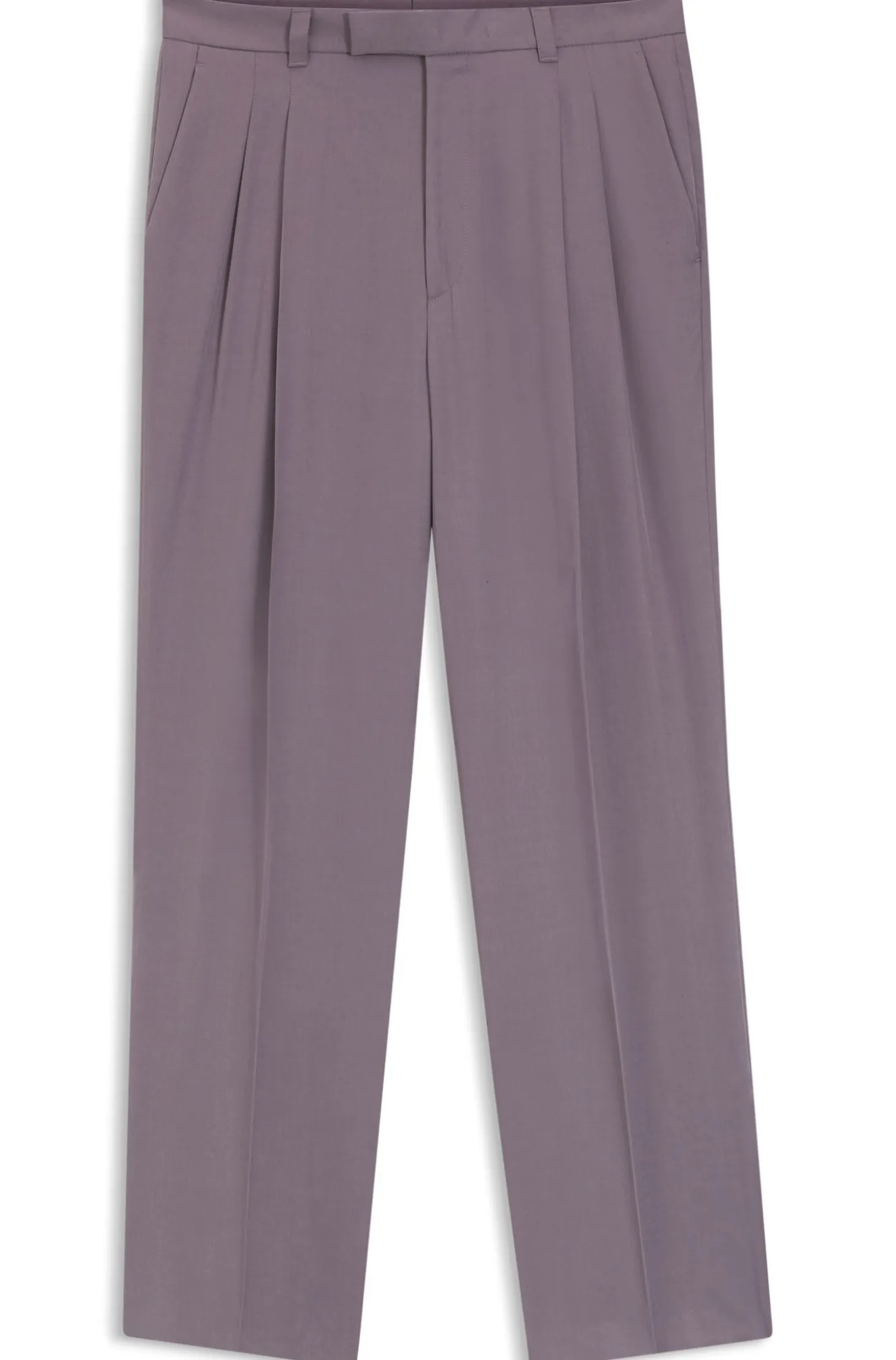 Oversized-Fit Hose aus drapiertem Twill