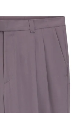 Oversized-Fit Hose aus drapiertem Twill