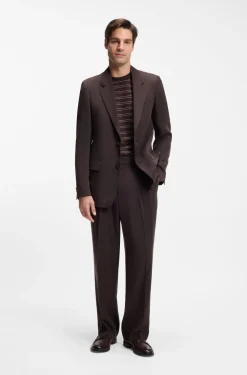 Oversized-Fit Hose aus drapiertem Twill