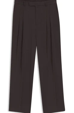 Oversized-Fit Hose aus drapiertem Twill