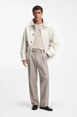 Oversized-Fit Jacke aus Nappaleder