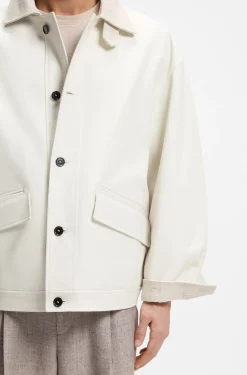 Oversized-Fit Jacke aus Nappaleder