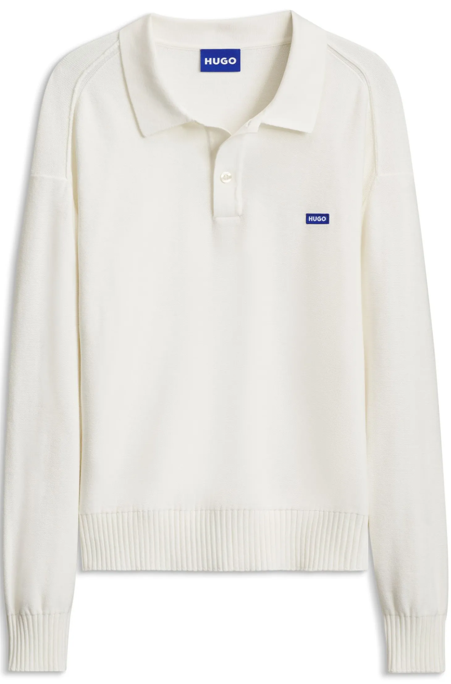Oversized-Fit Polopullover aus Baumwolle