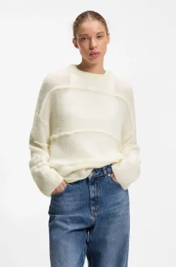 Oversized-Fit Pullover mit geschwungenen Linien