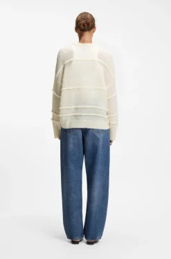 Oversized-Fit Pullover mit geschwungenen Linien