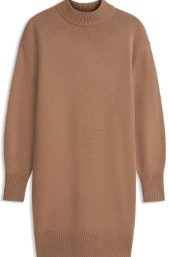 Oversized-Fit Strickkleid mit Stehkragen