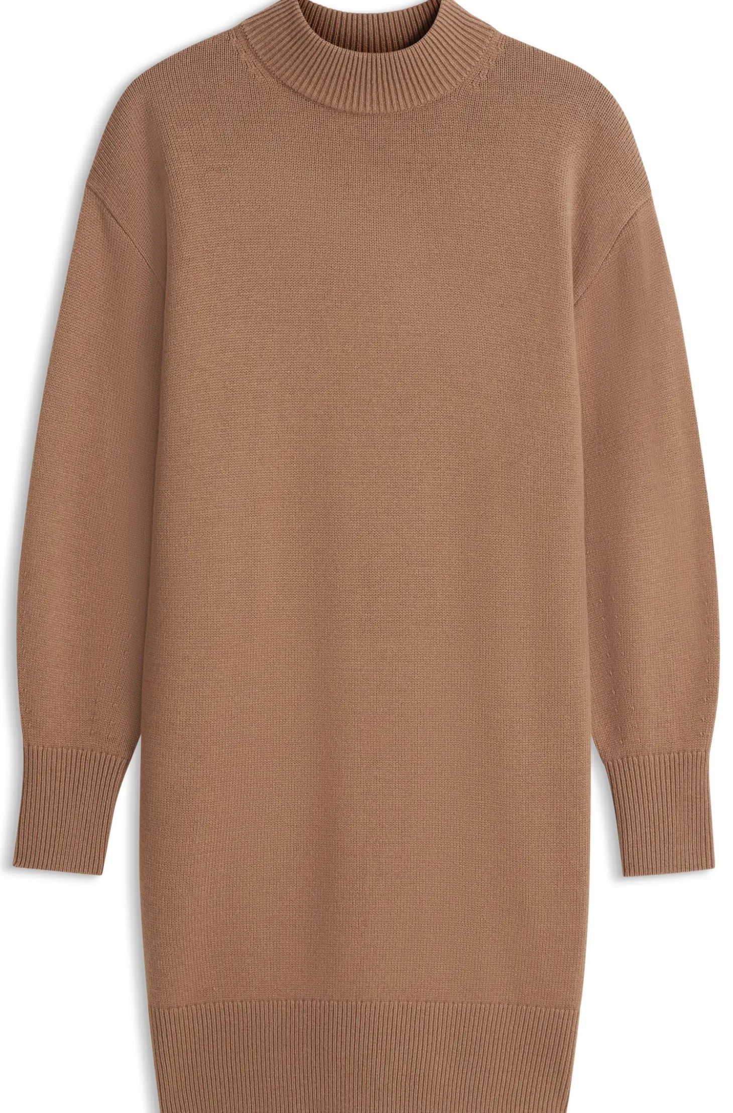 Oversized-Fit Strickkleid mit Stehkragen
