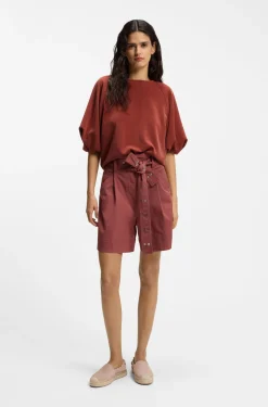 Oversized-Fit Sweatshirt mit kurzen Ballonärmeln