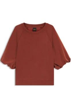 Oversized-Fit Sweatshirt mit kurzen Ballonärmeln