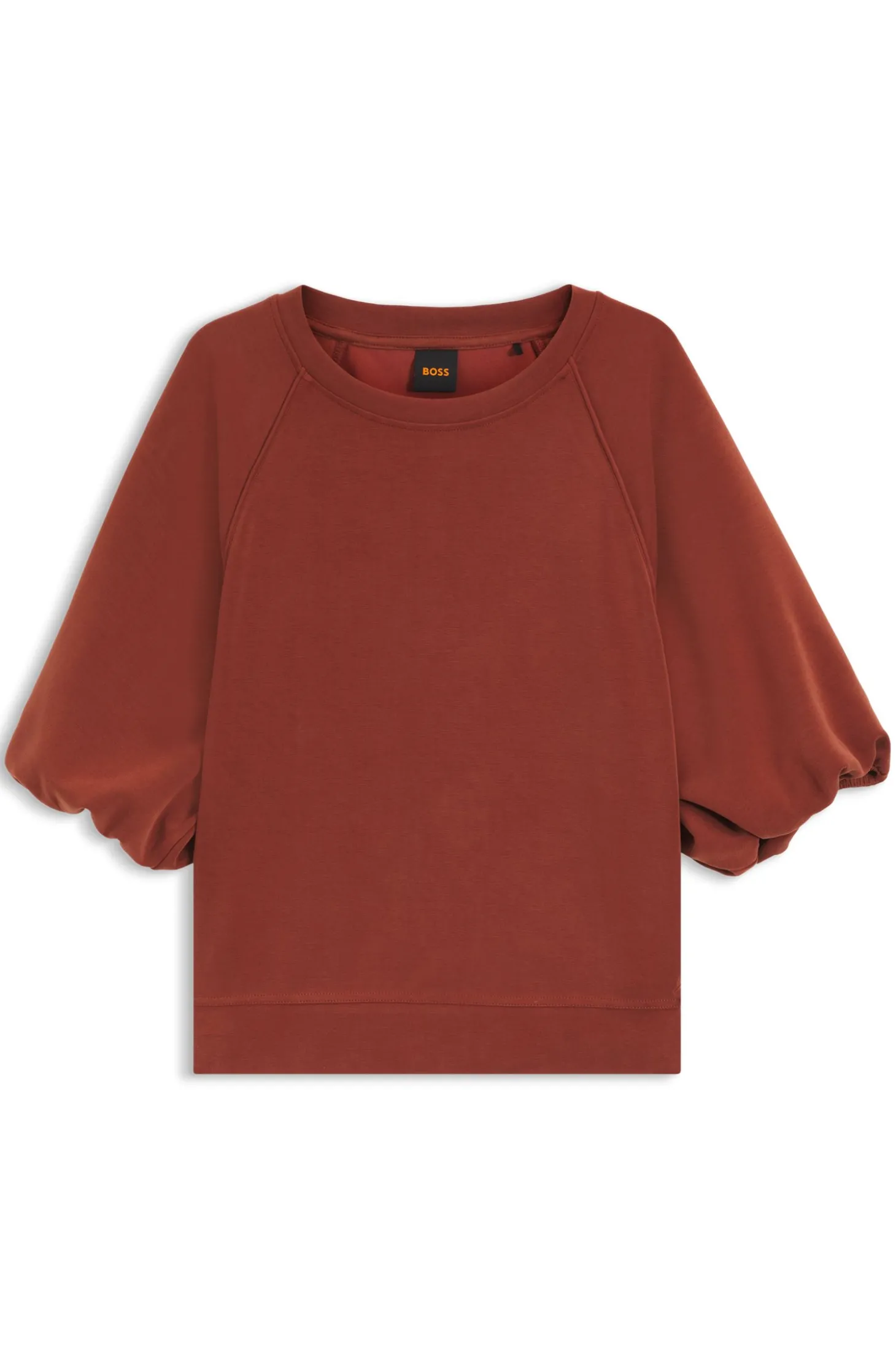 Oversized-Fit Sweatshirt mit kurzen Ballonärmeln