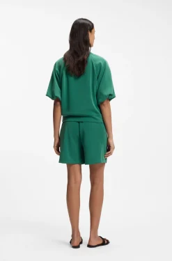 Oversized-Fit Sweatshirt mit kurzen Ballonärmeln