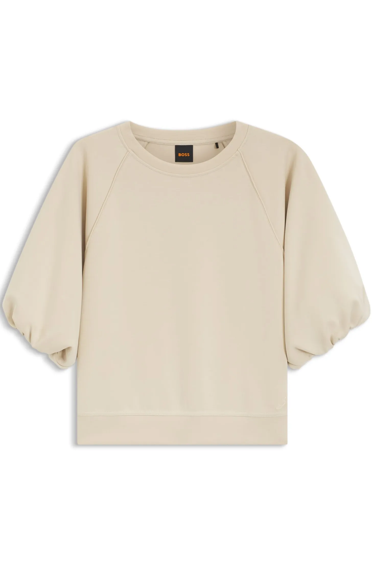 Oversized-Fit Sweatshirt mit kurzen Ballonärmeln