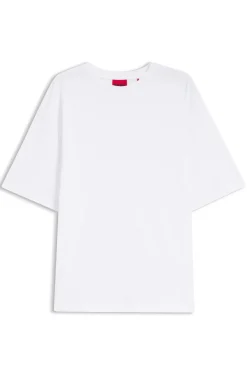 Oversized-Fit T-Shirt aus Baumwolle mit fortlaufendem Logo-Print