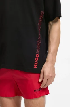 Oversized-Fit T-Shirt aus Baumwolle mit fortlaufendem Logo-Print