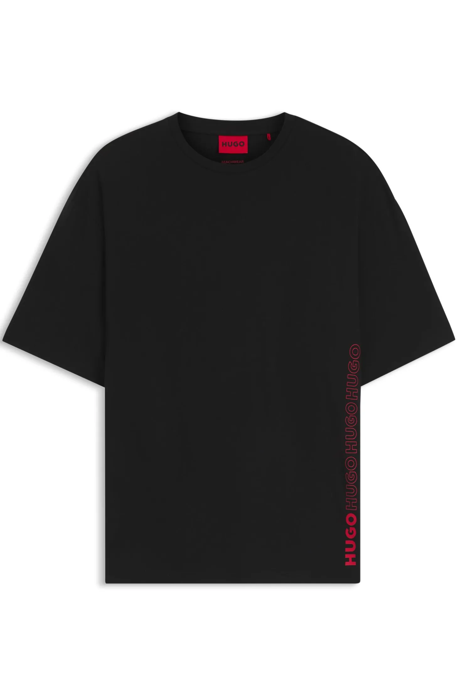 Oversized-Fit T-Shirt aus Baumwolle mit fortlaufendem Logo-Print