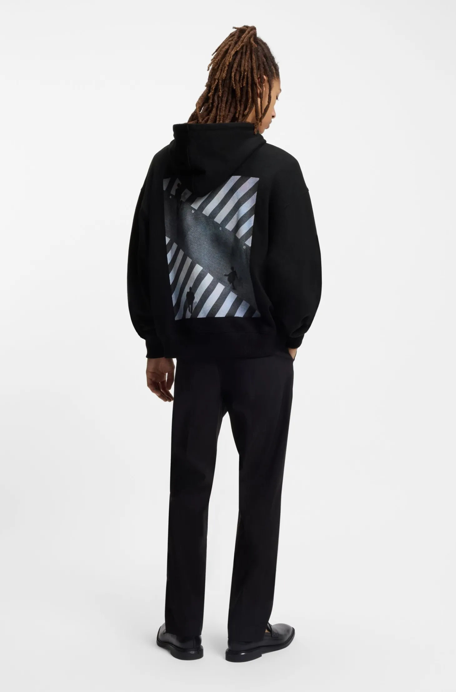 Oversized Hoodie aus Baumwoll-Terry mit Grafik-Print
