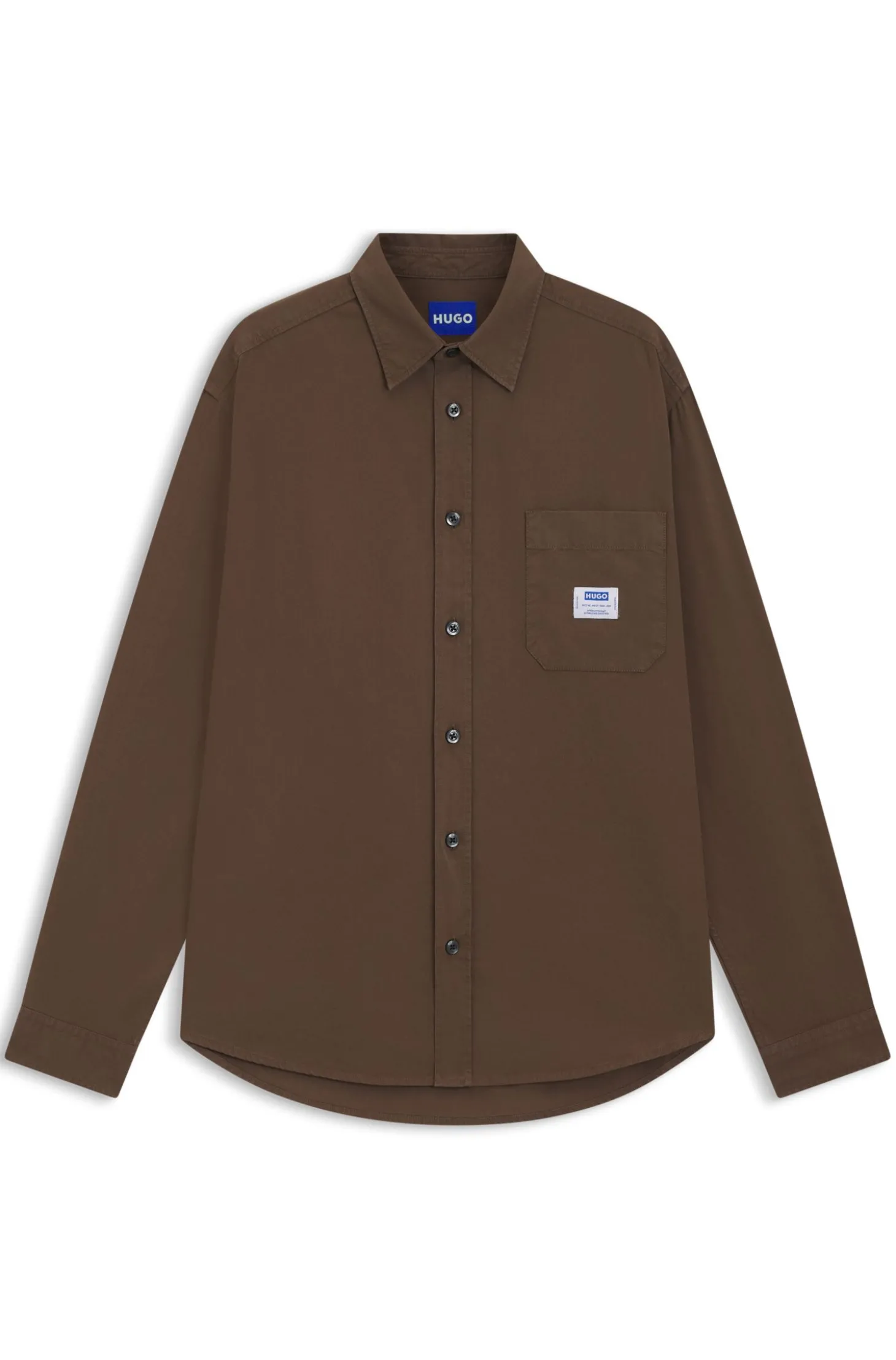 Oversized Overshirt aus Baumwoll-Canvas