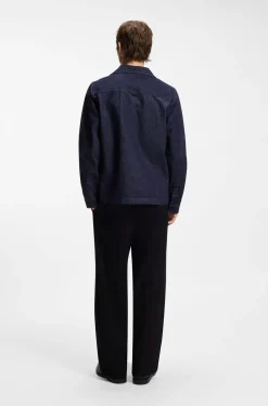 Oversized Overshirt aus festem japanischem Denim