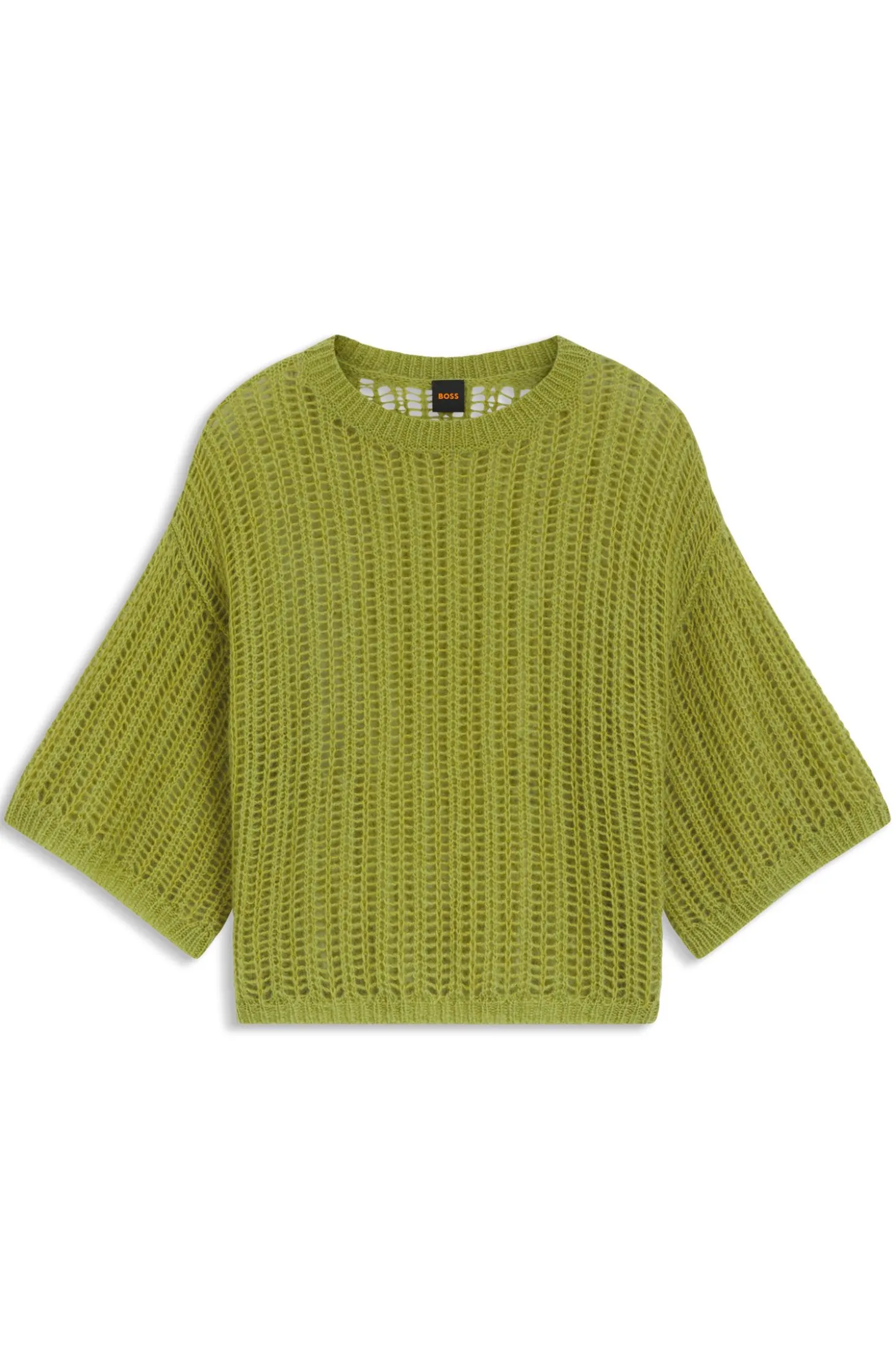 Oversized Pullover mit offenem Strick