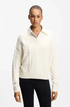 Oversized Pullover mit Zopfmuster