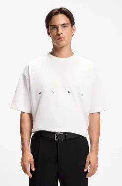 Oversized T-Shirt aus Baumwolle mit markantem Logo-Print