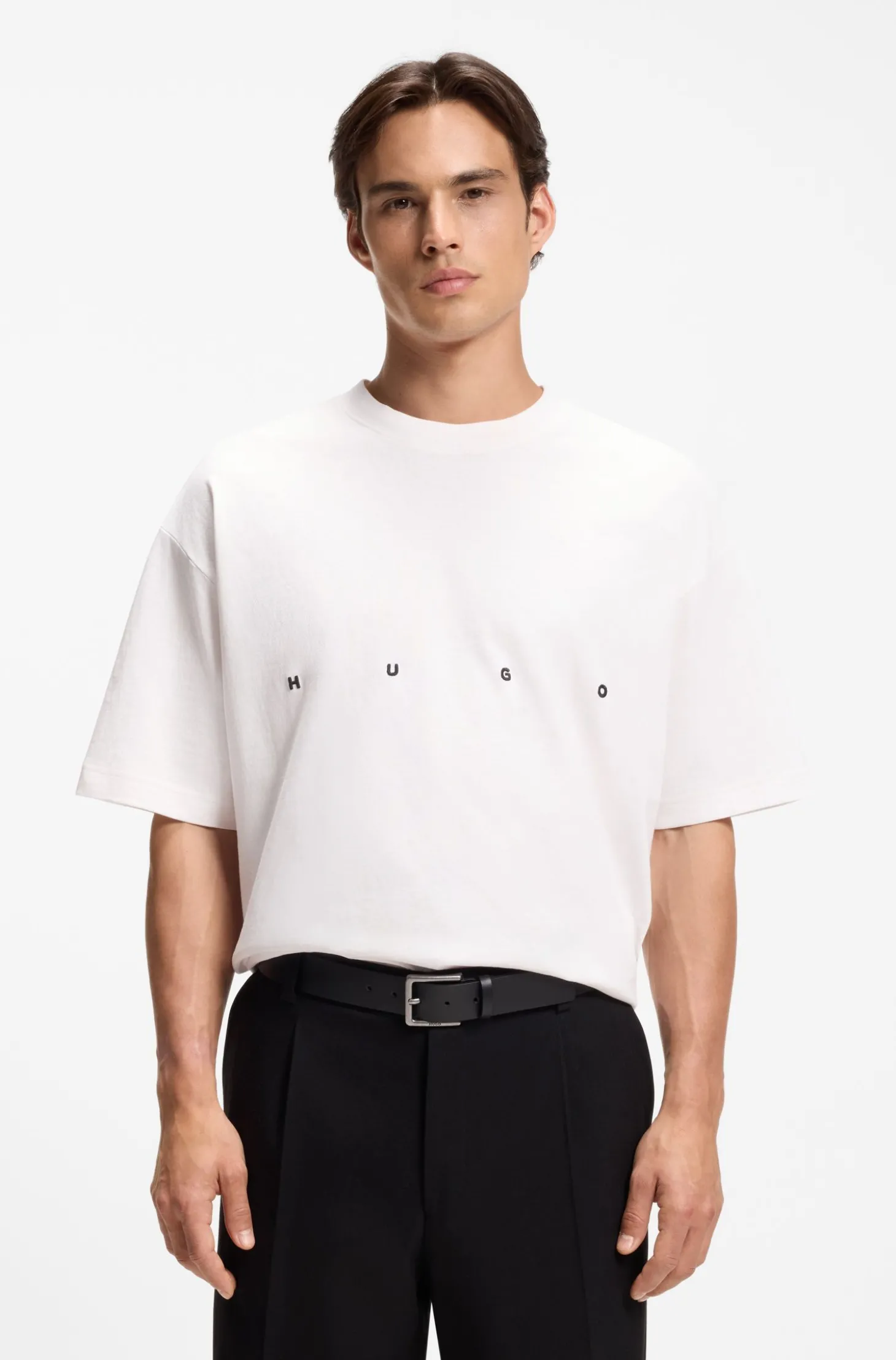 Oversized T-Shirt aus Baumwolle mit markantem Logo-Print