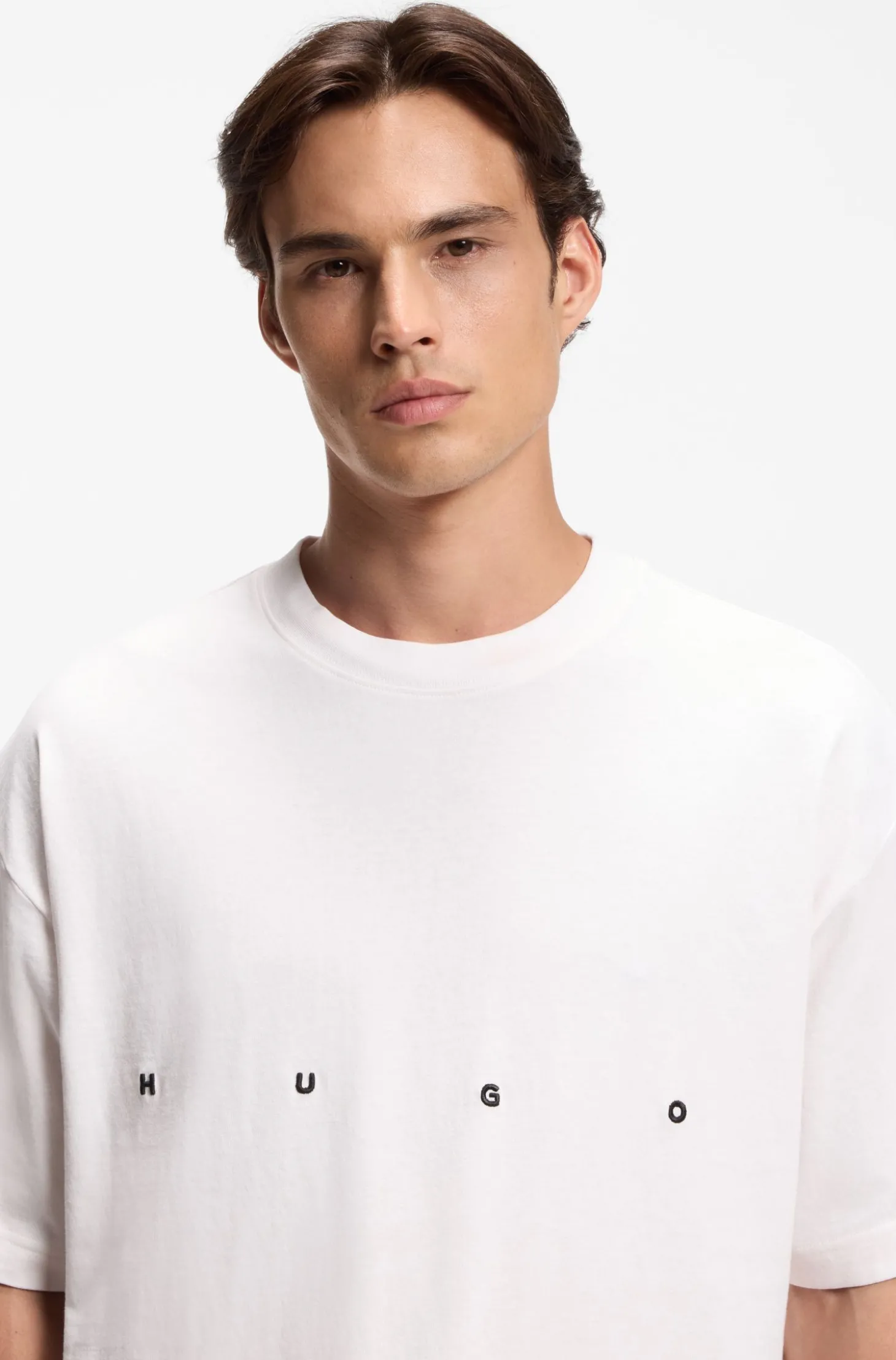 Oversized T-Shirt aus Baumwolle mit markantem Logo-Print