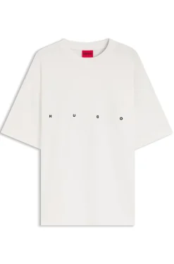 Oversized T-Shirt aus Baumwolle mit markantem Logo-Print