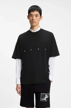 Oversized T-Shirt aus Baumwolle mit markantem Logo-Print