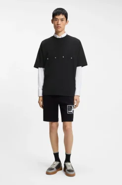 Oversized T-Shirt aus Baumwolle mit markantem Logo-Print