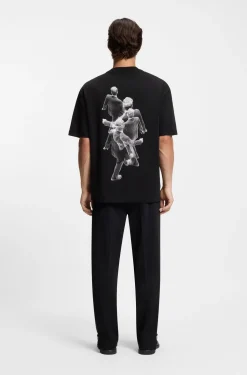 Oversized T-Shirt aus Baumwoll-Jersey mit grafischem Artwork