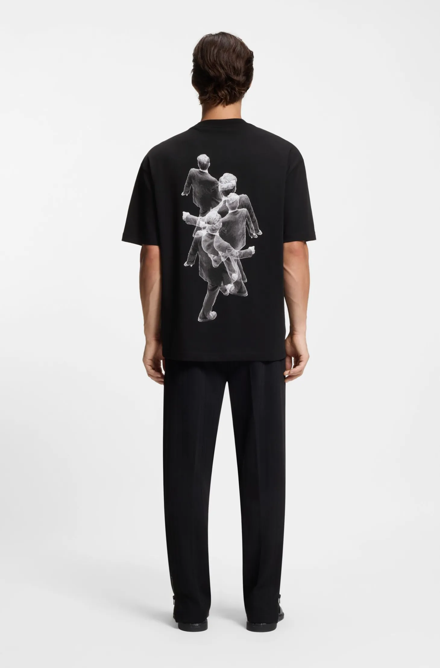 Oversized T-Shirt aus Baumwoll-Jersey mit grafischem Artwork